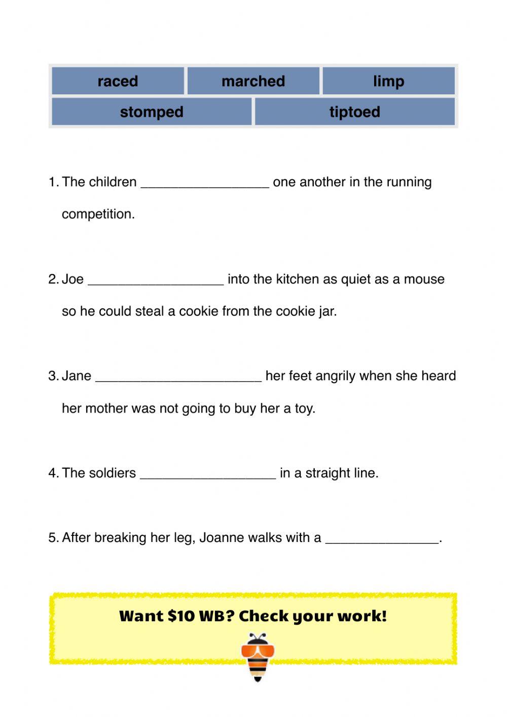 Walk Cycles workbook P1 Part B