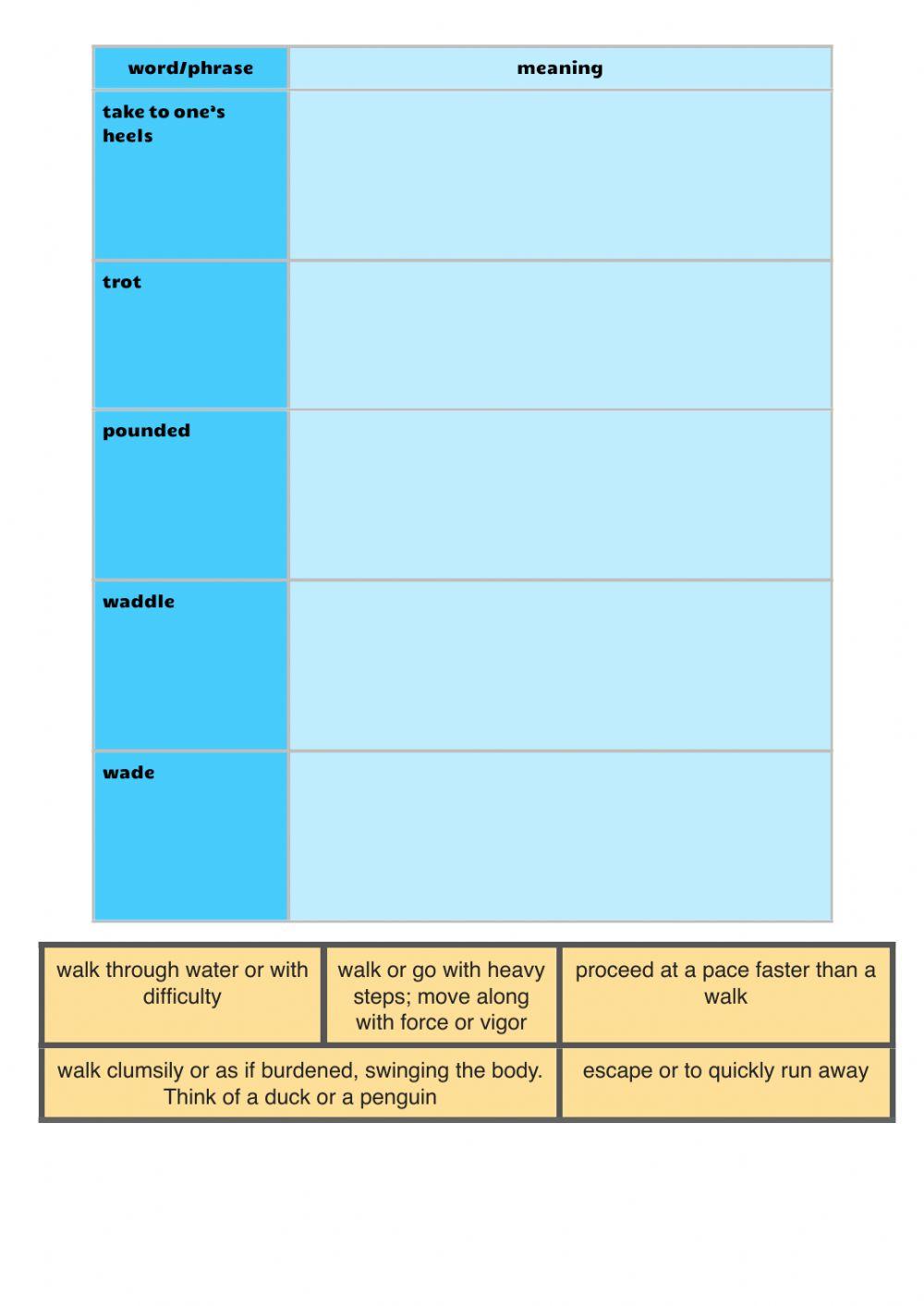 Walk Cycles workbook P2 Part C