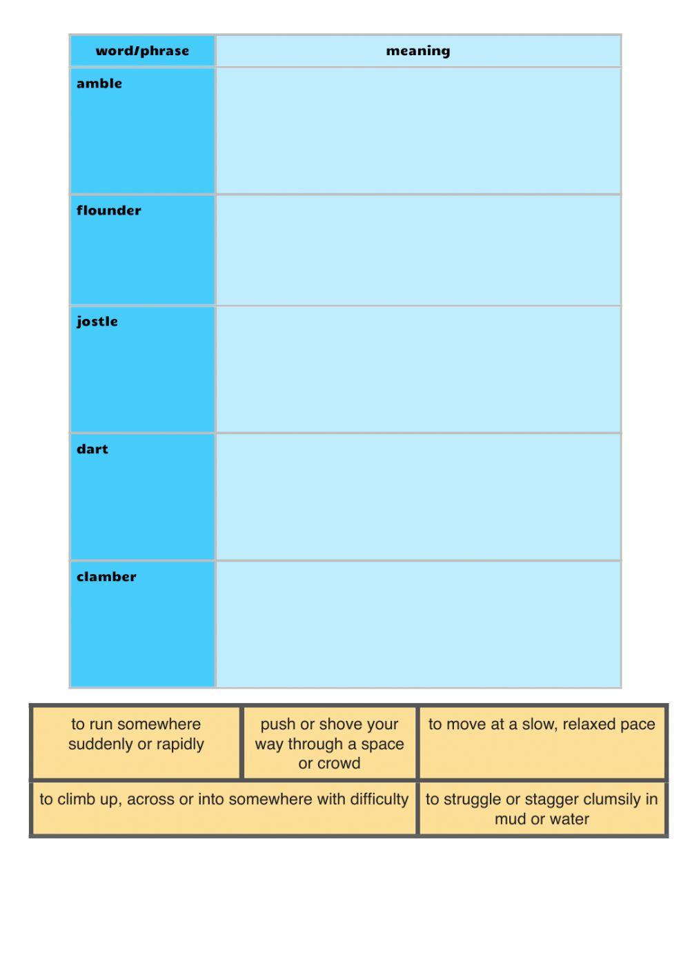 Walk Cycles workbook P3-4 Part A