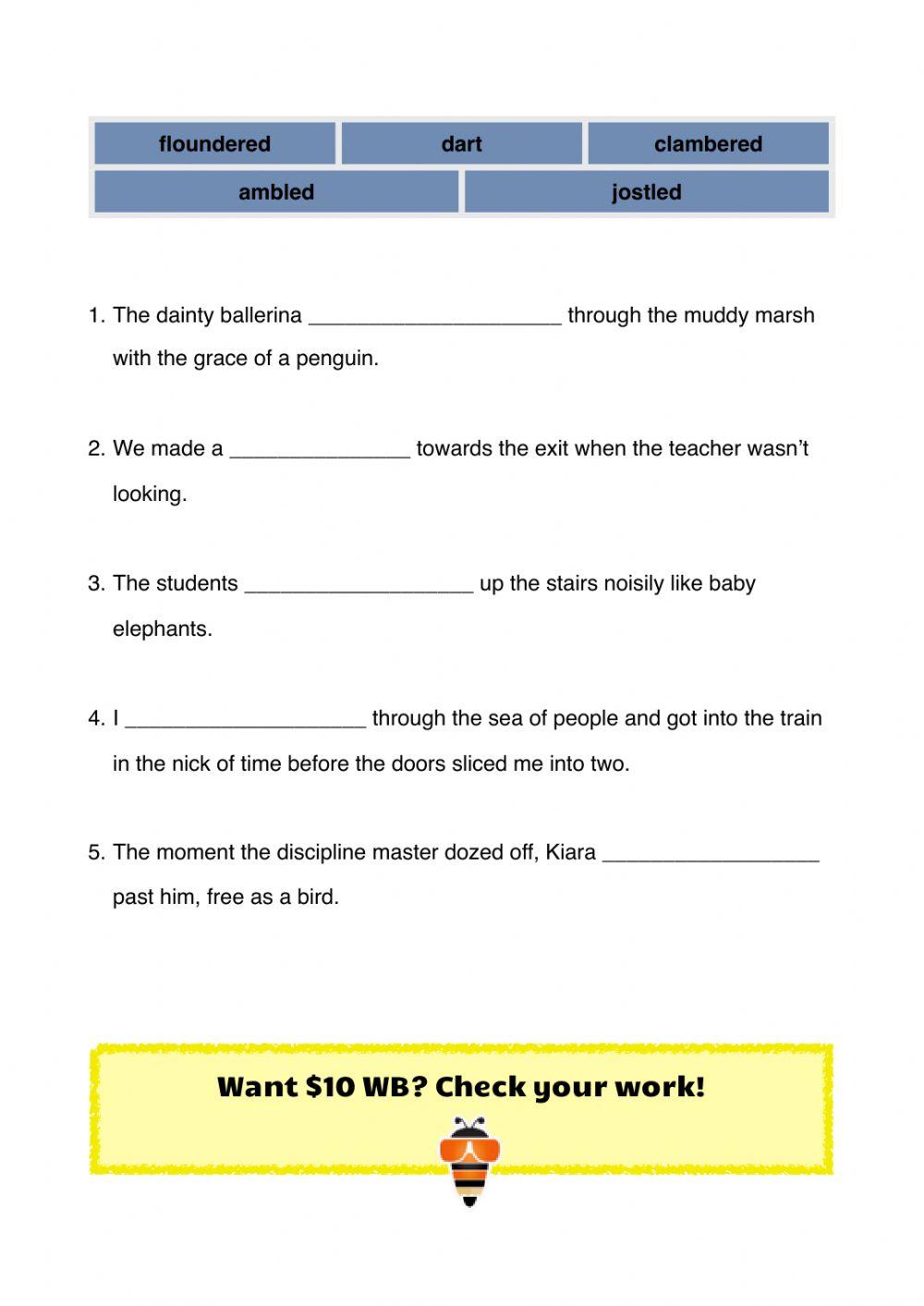 Walk Cycles workbook P3-4 Part A