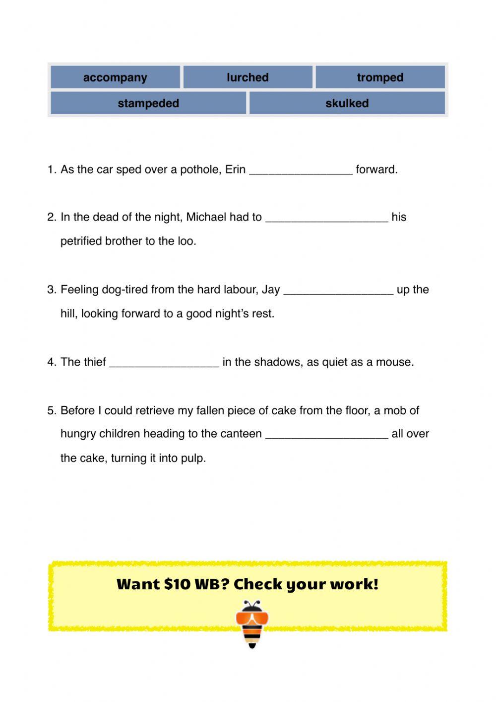 Walk Cycles workbook P5-6 Part B