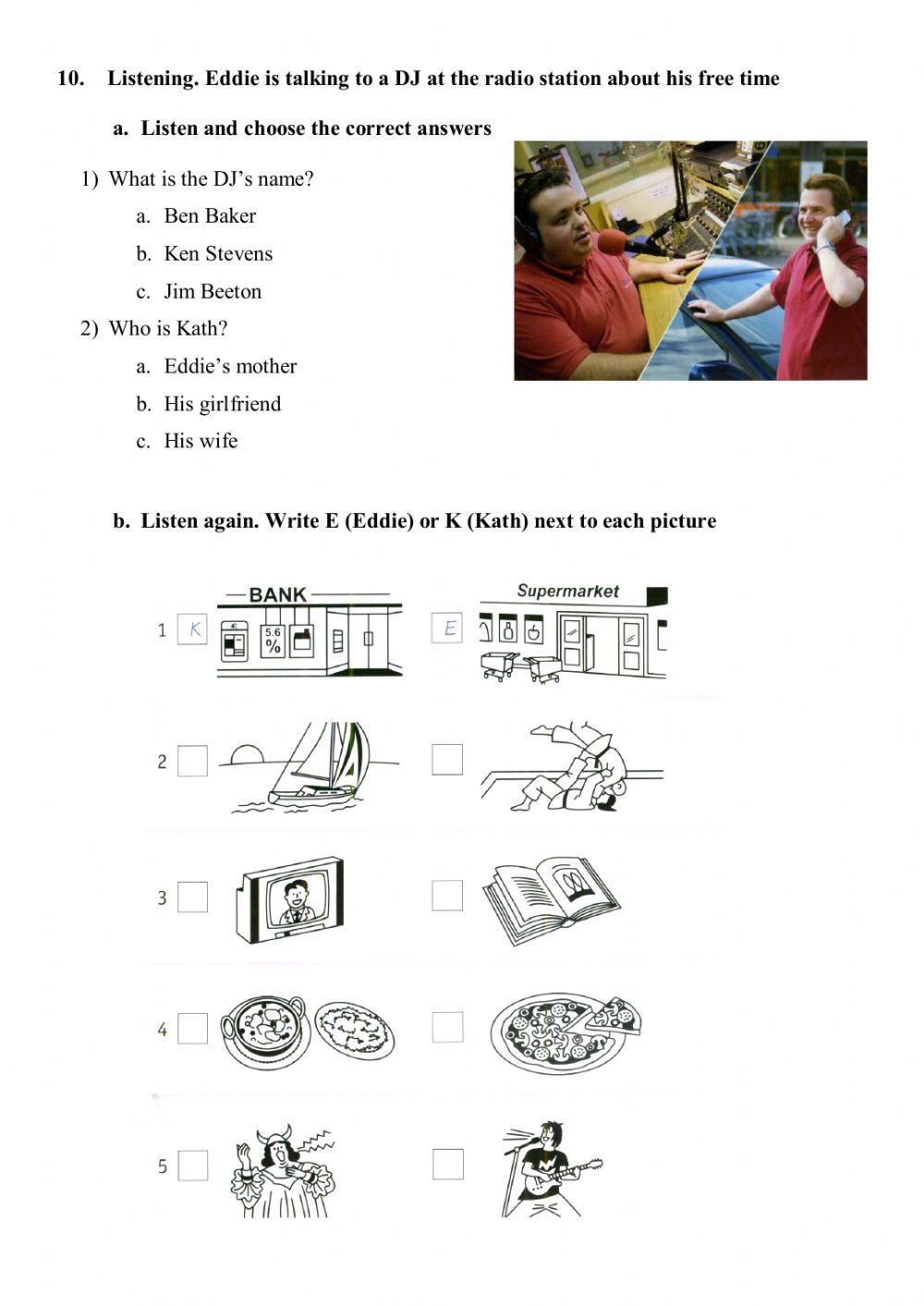 Free time activities