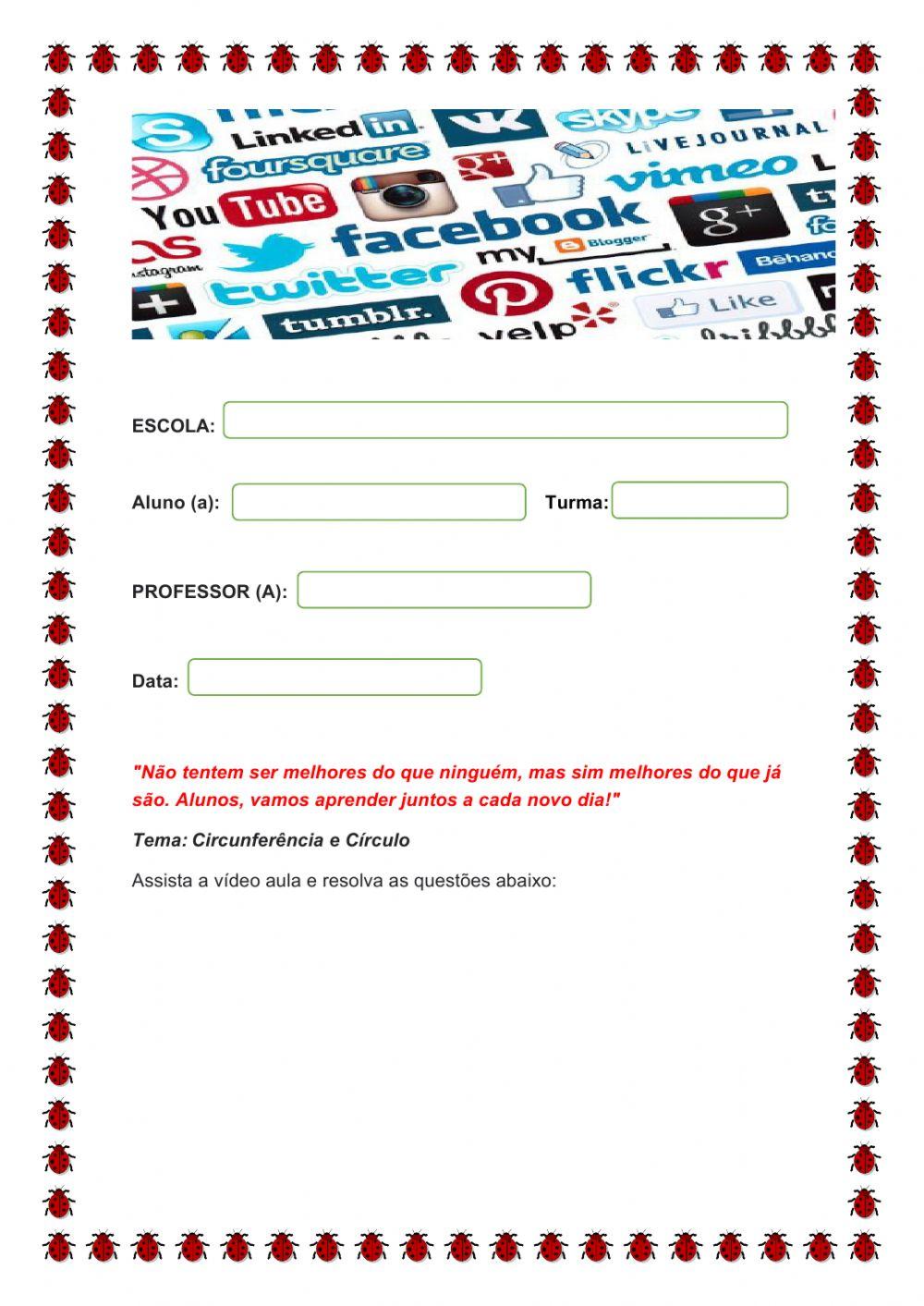 Circunferência e Círculo