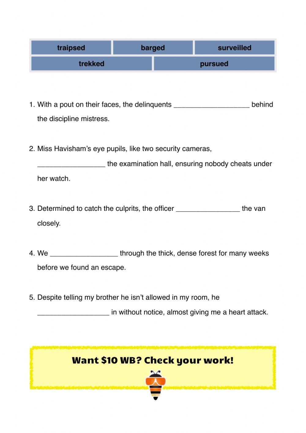 Walk Cycles workbook P5-6 Part C