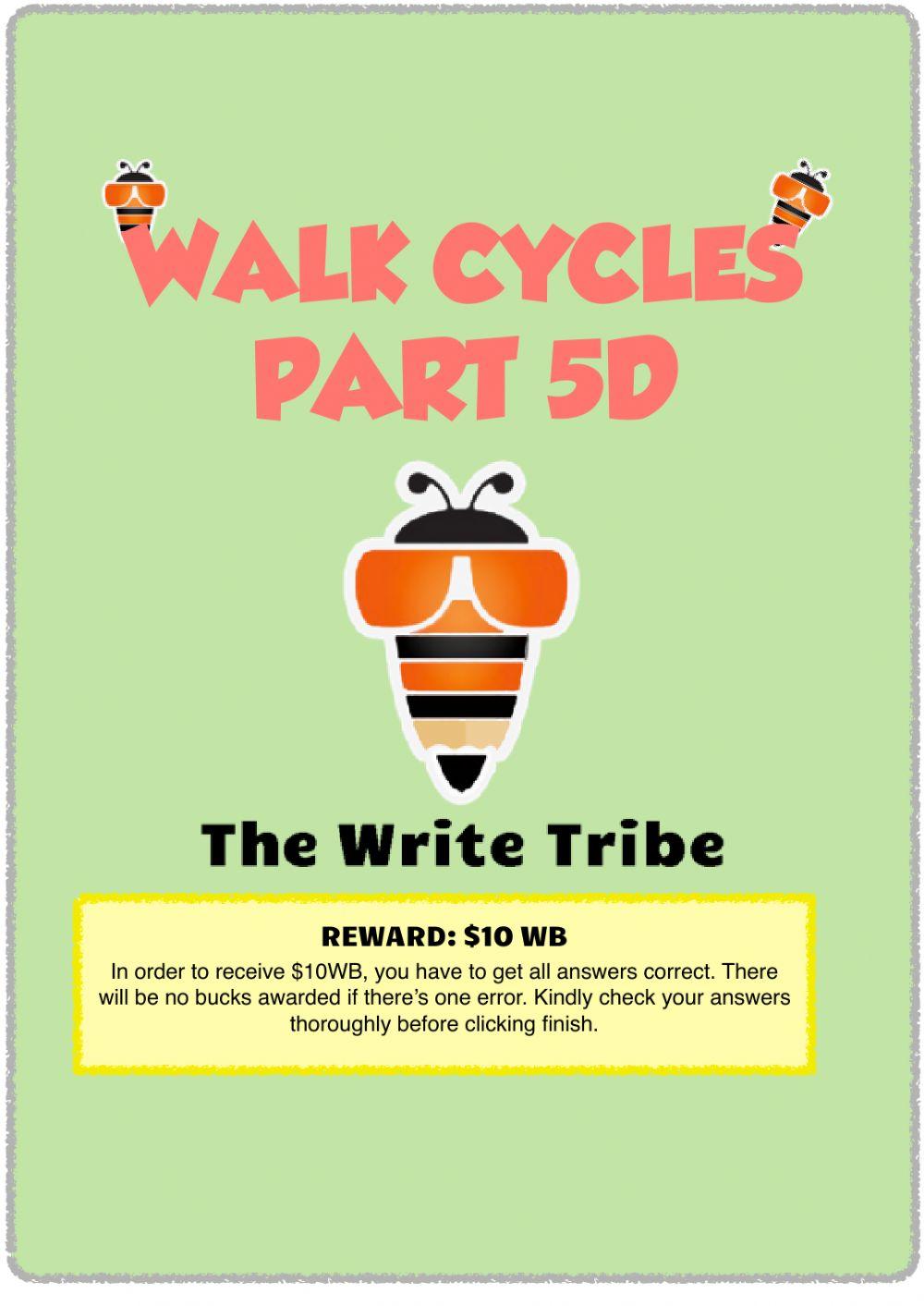 Walk Cycles workbook P5-6 Part D