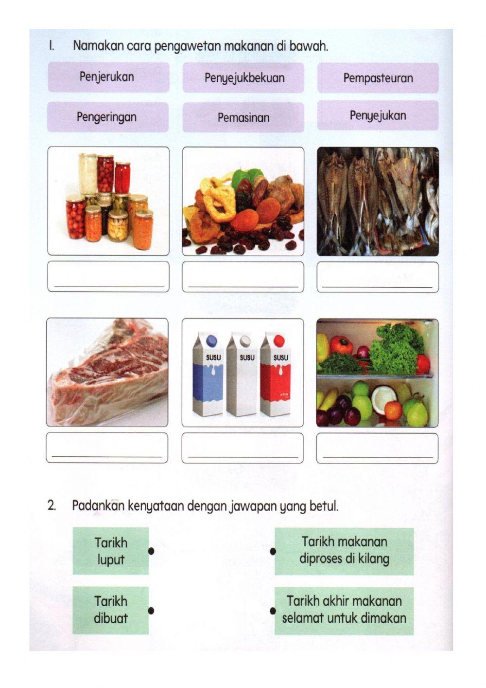 Latihan Pengukuhan Cara Pengawetan Makanan