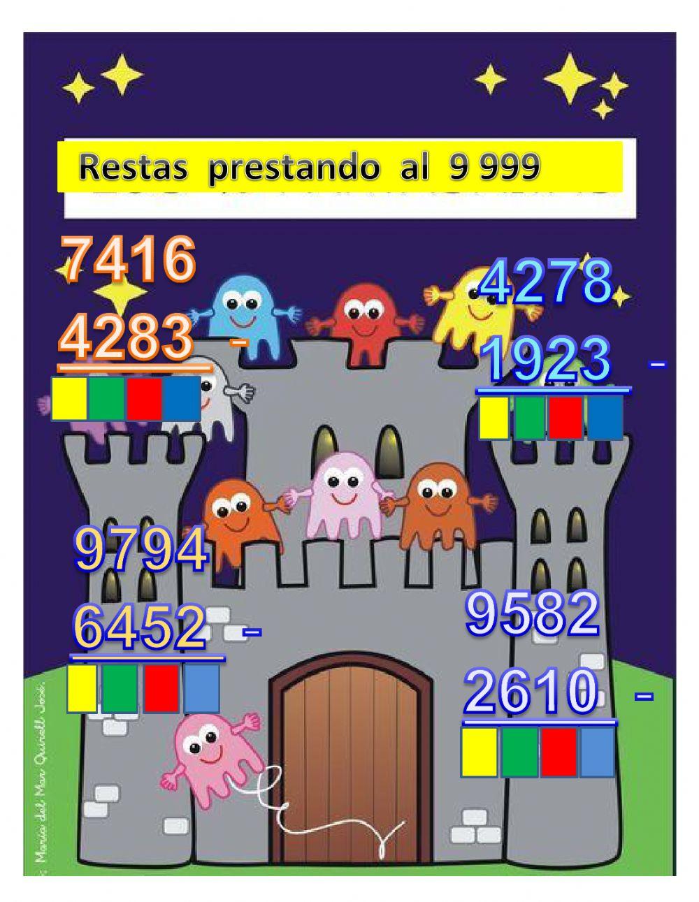 Restas prestando al 9999
