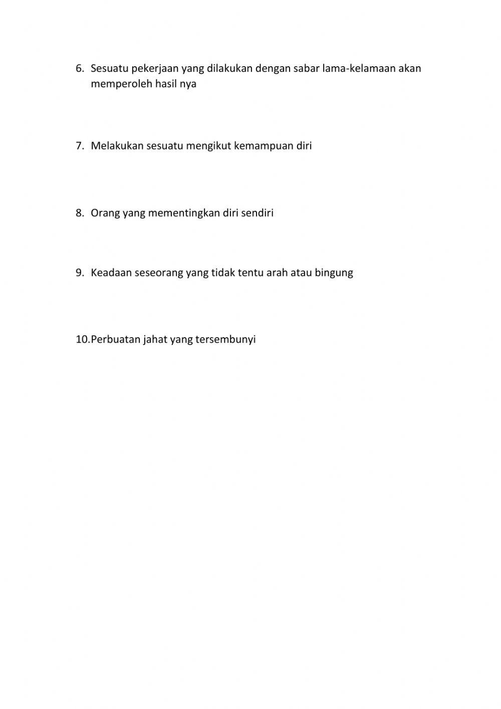 Peribahasa dan Maksud