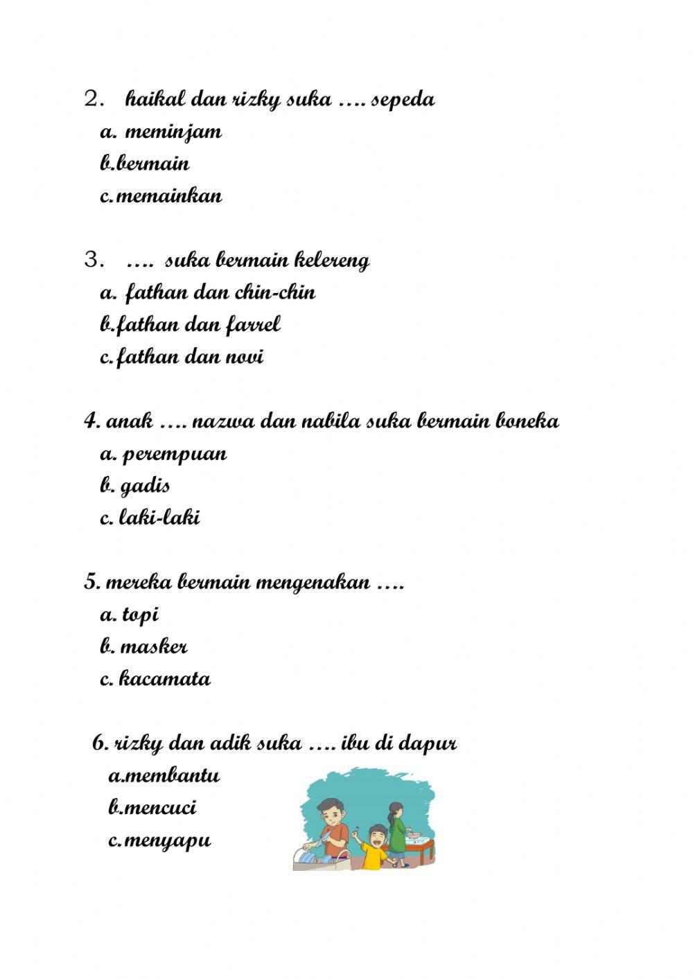 Penilaian Akhir Semester Bahasa Indonesia