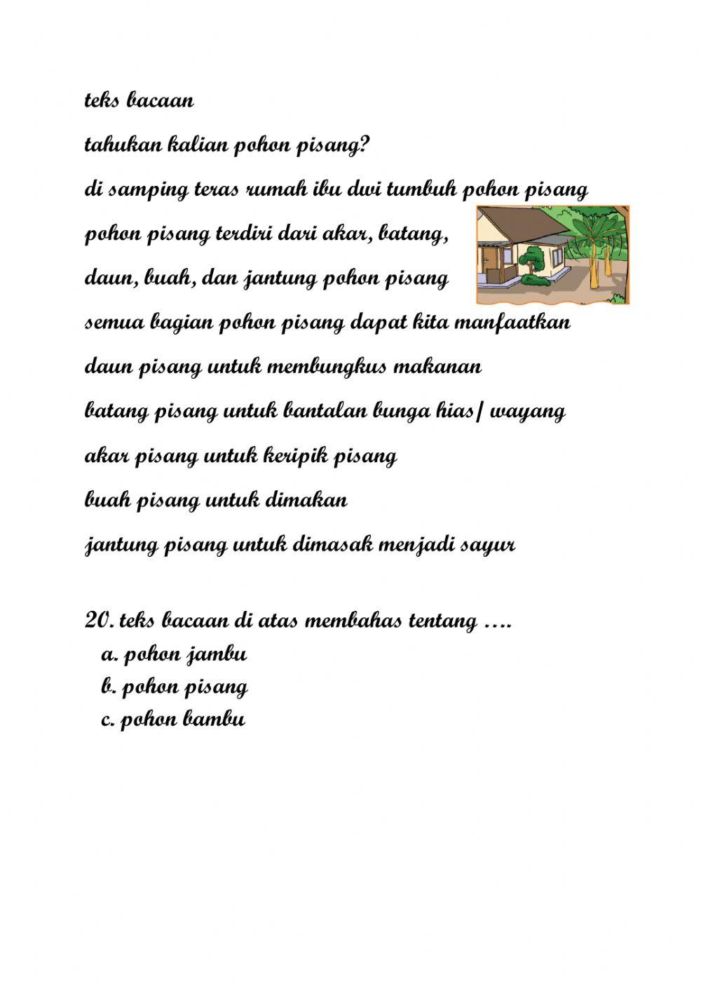 Penilaian Akhir Semester Bahasa Indonesia