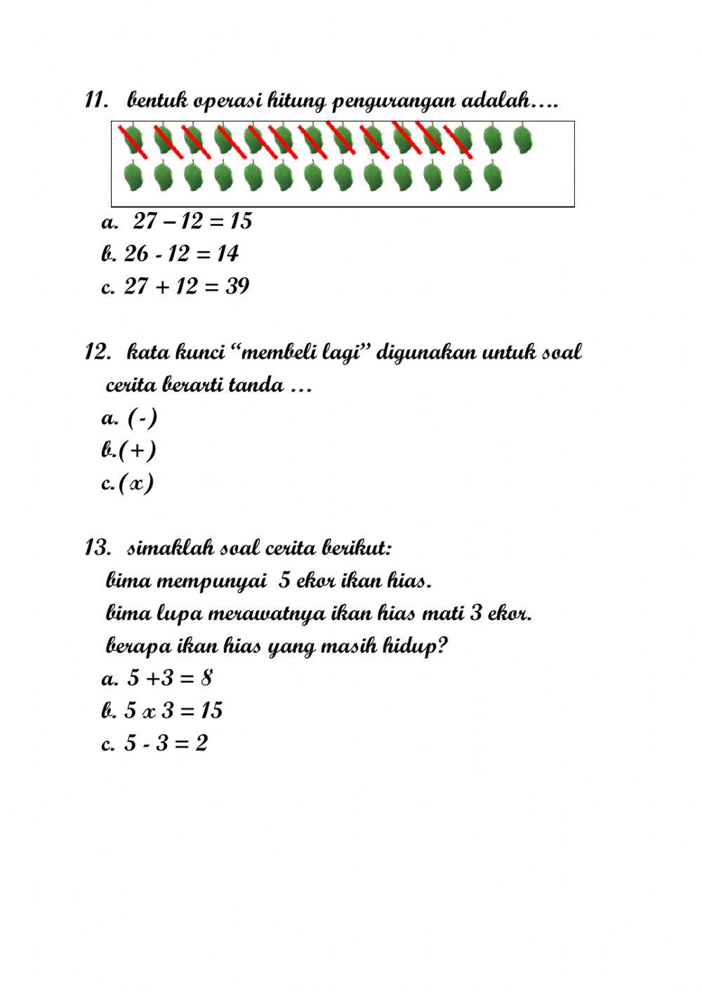 Penilaian Akhir Semester Matematika