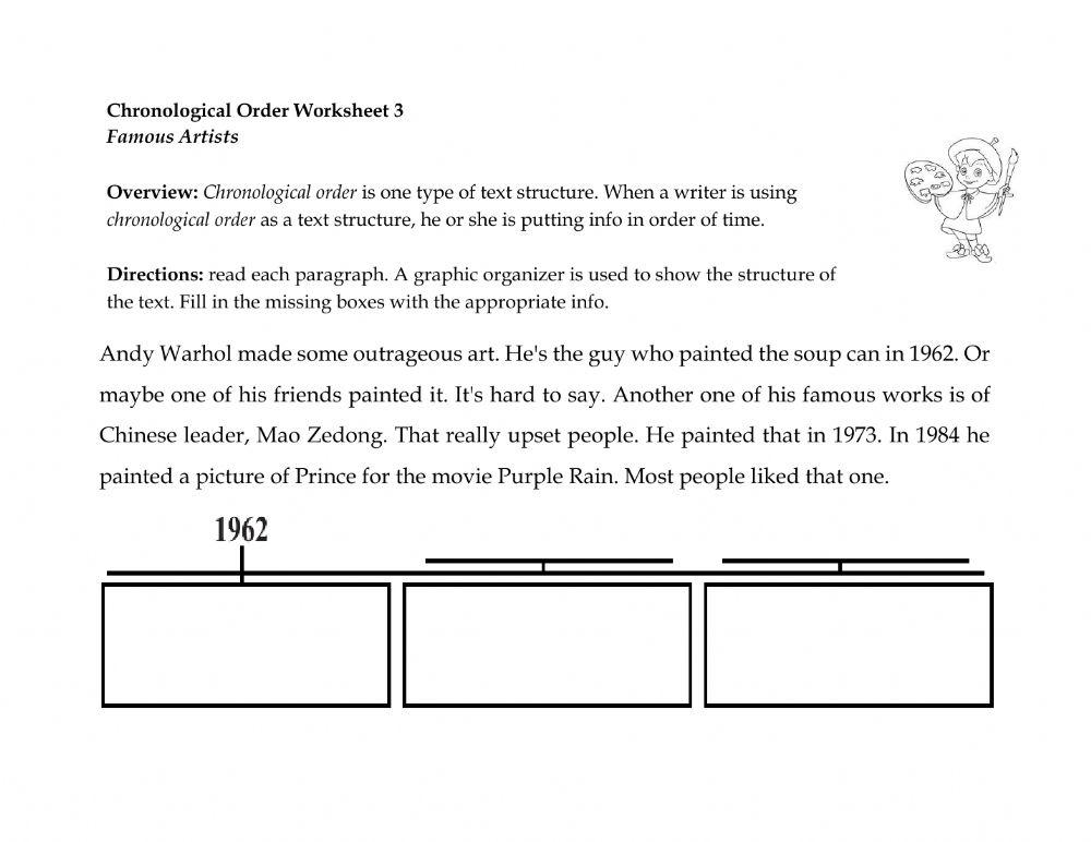 567654 | Text Mapping - Chronological Order 3 | Jennifer