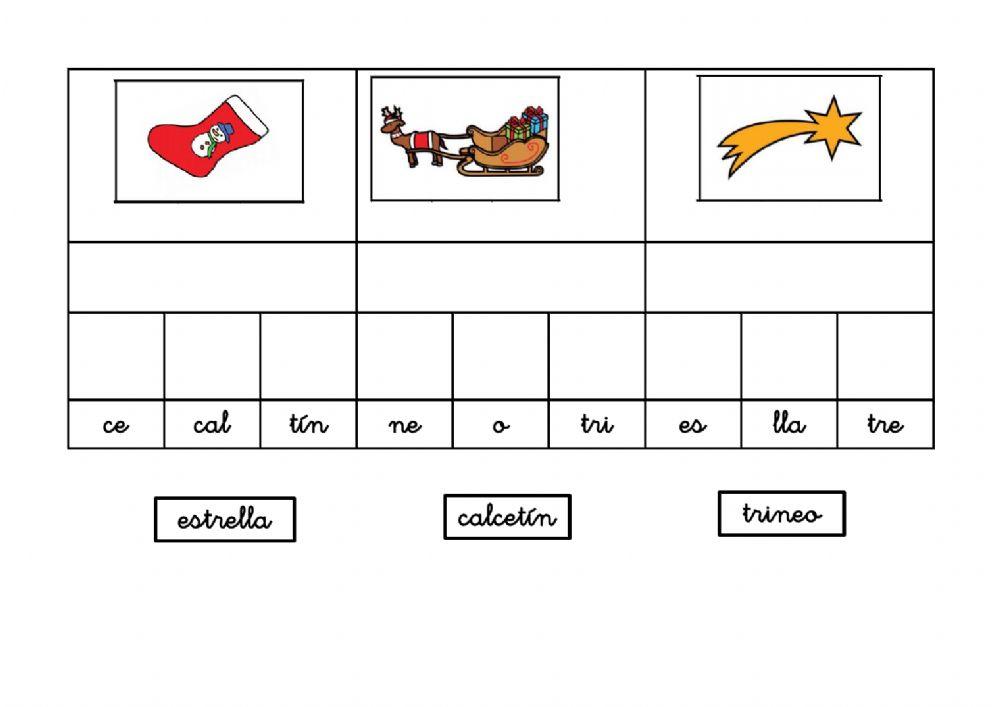 Ordenar siílabas navidad-2 minúsculas