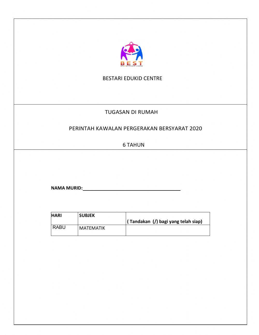 Tugasan pkpb matematik (6tahun) 9.12.2020