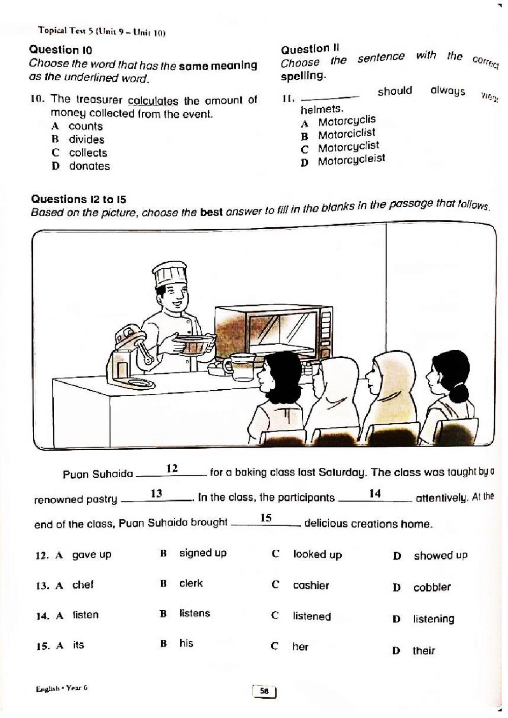 BI YEAR 6 TEST 5