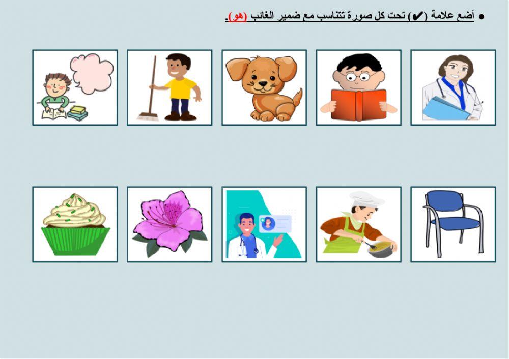 ضمائر الغائب (هو - هي) - 3