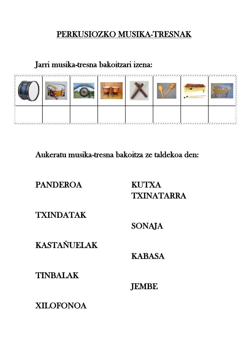 Perkusiozko musika-tresnak