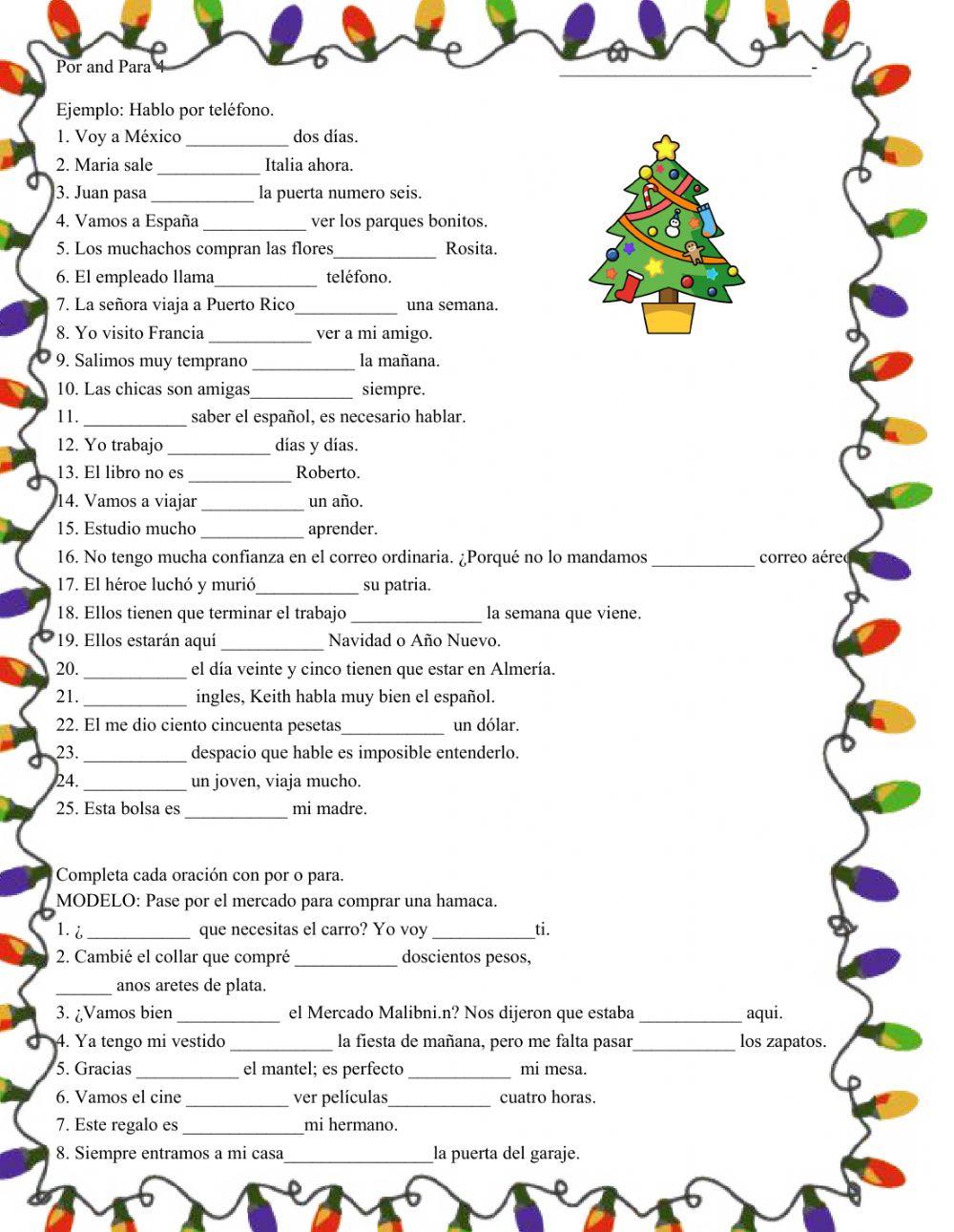 3-1 Por & Para 4 & 5