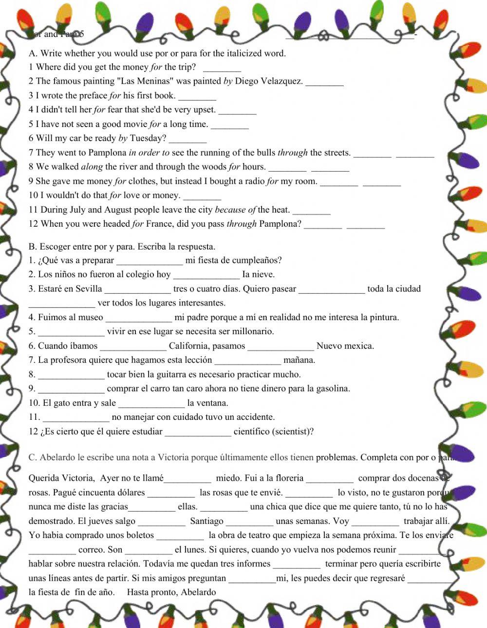 3-1 Por & Para 4 & 5