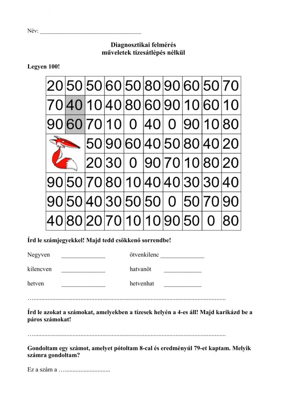 Diagnosztikai felmérés