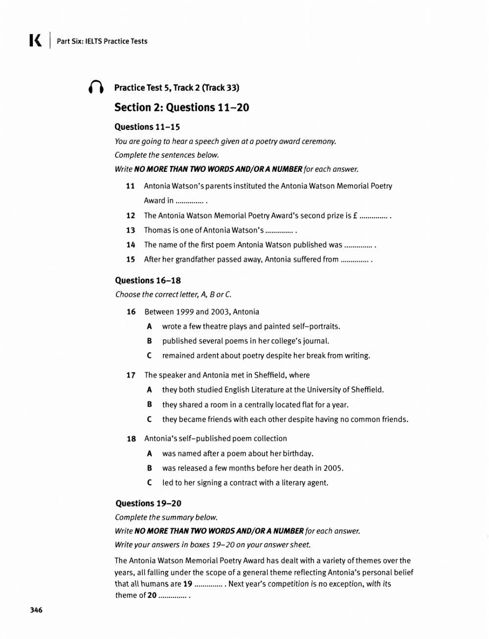 IELTS listening test 3
