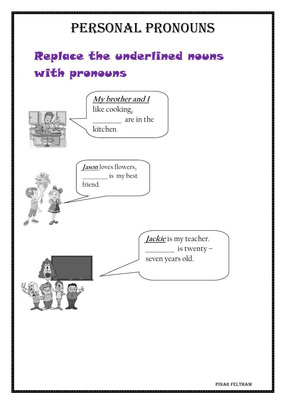Personal pronouns