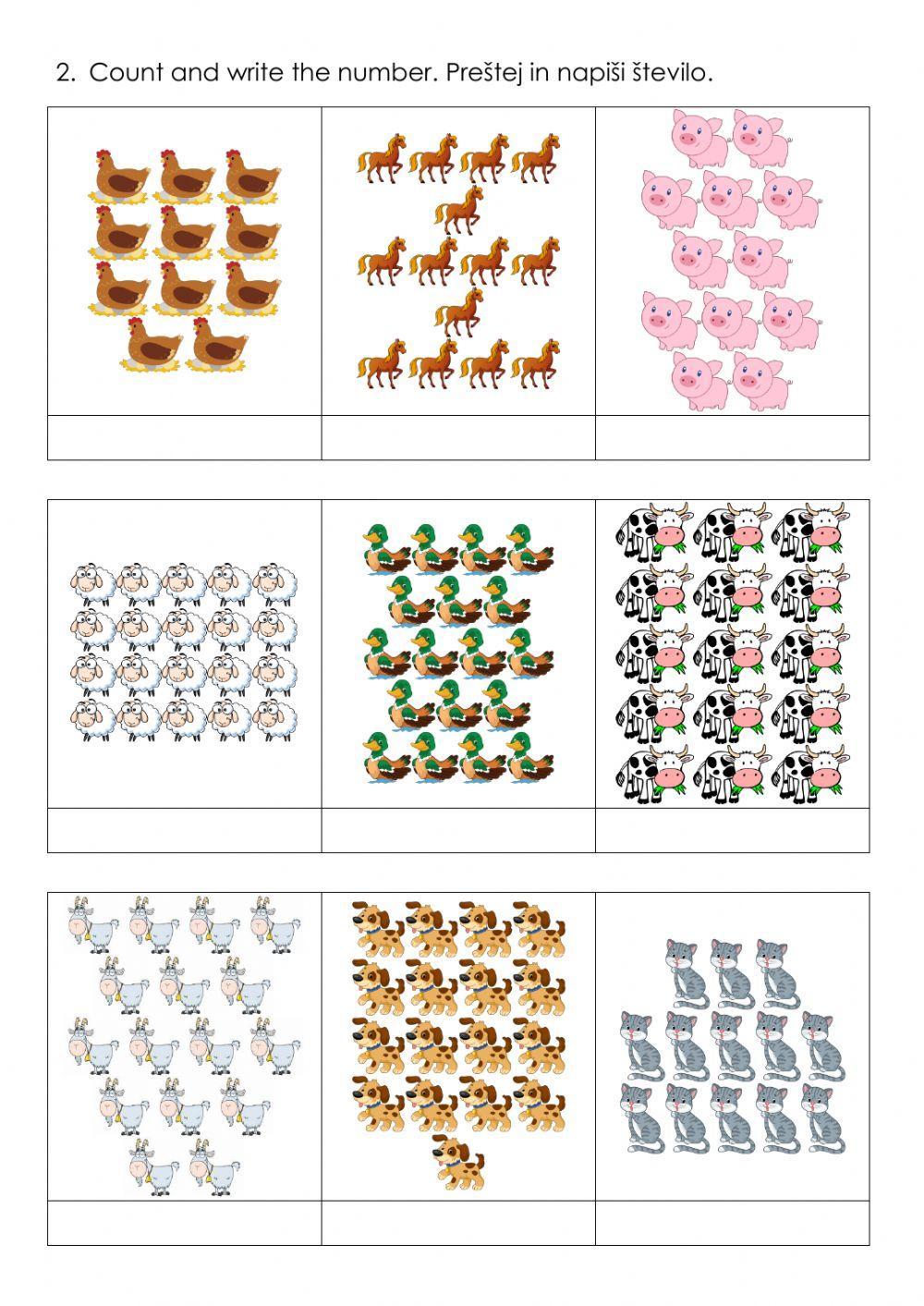 Counting to 20 Counting to 20