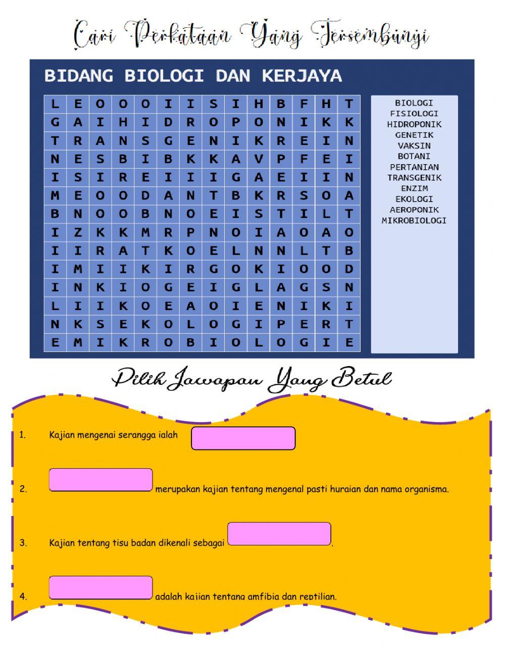 Bab 1 pengenalan kepada biologi dan peraturan makmal