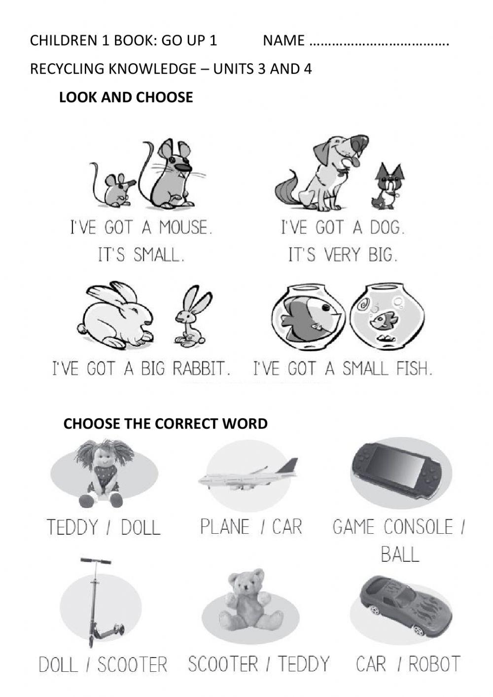 Recycling knowledge children 1 - units 3-4