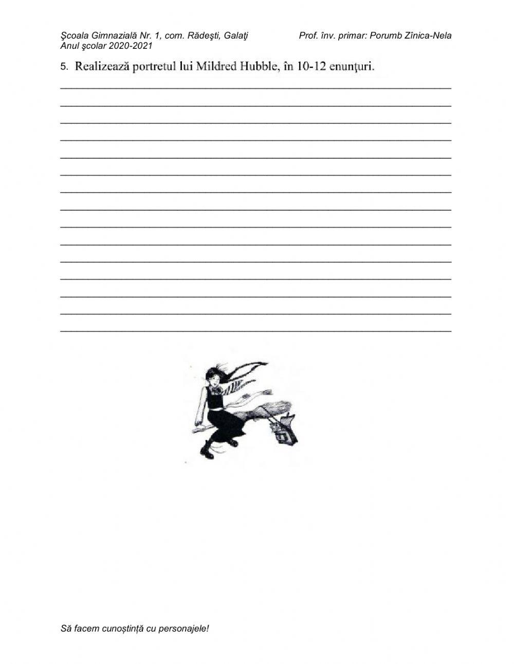 Să facem cunoștință cu personajele!