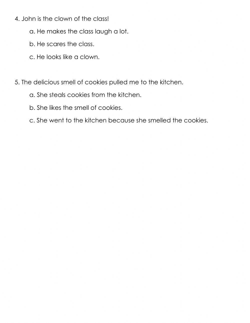 Figures of Speech QUIZ