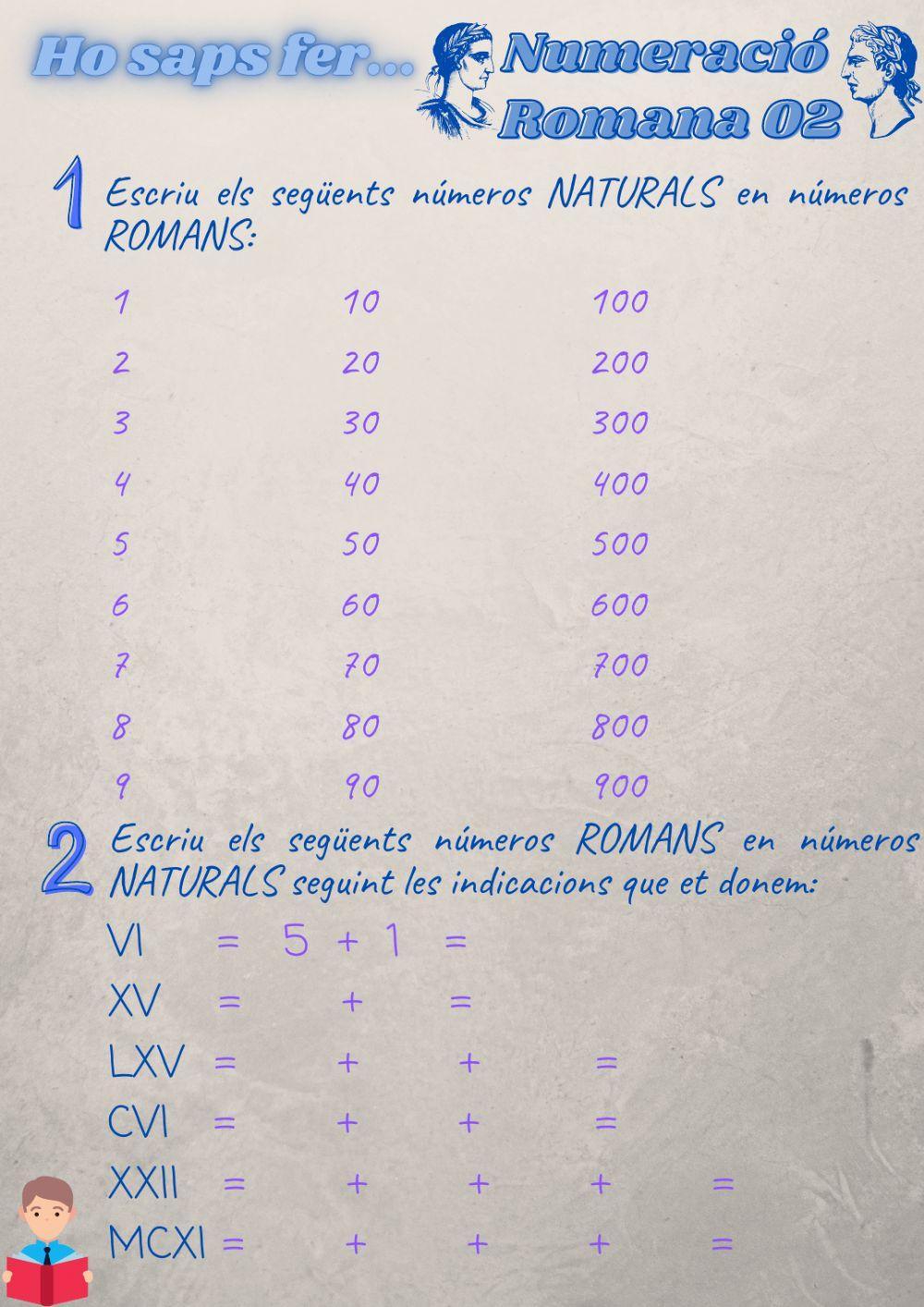 Numeració Romana 02