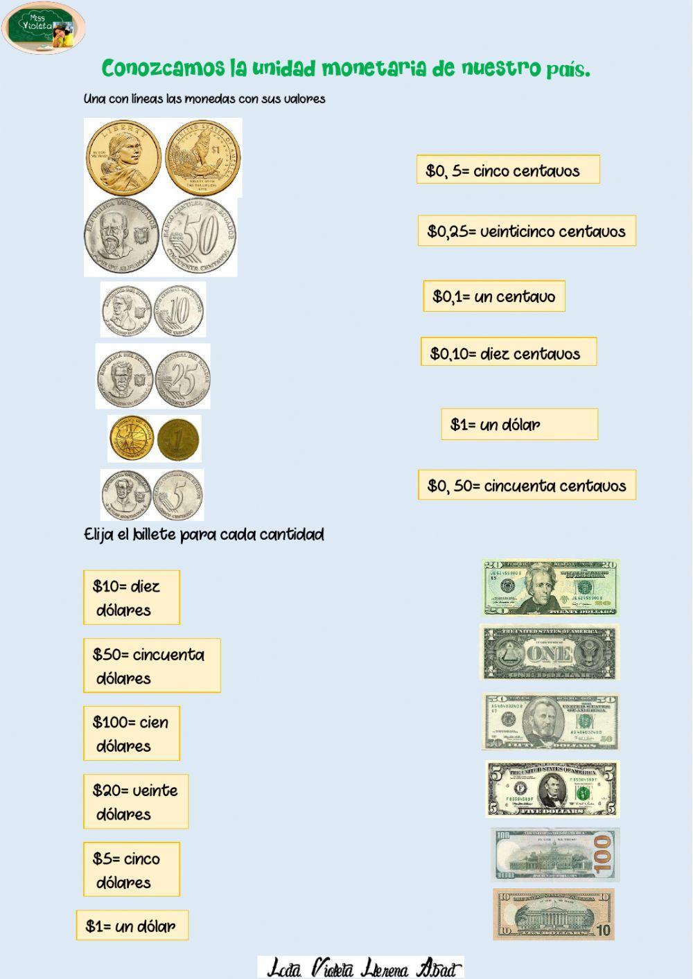 Unidad monetaria dólar