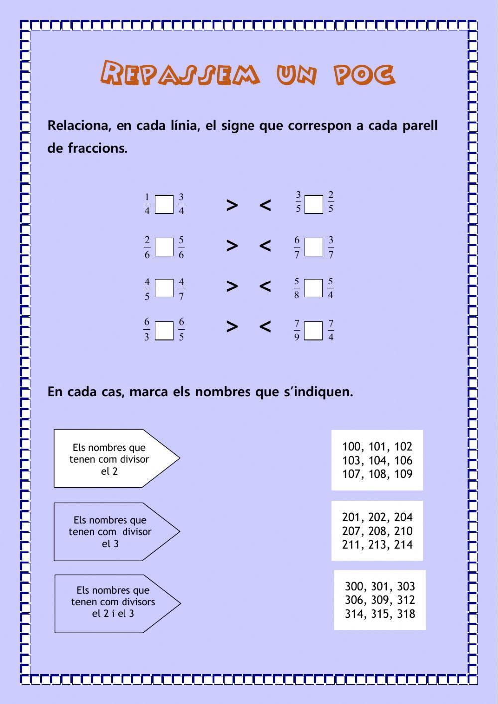 Repàs mates 1r Trimestre
