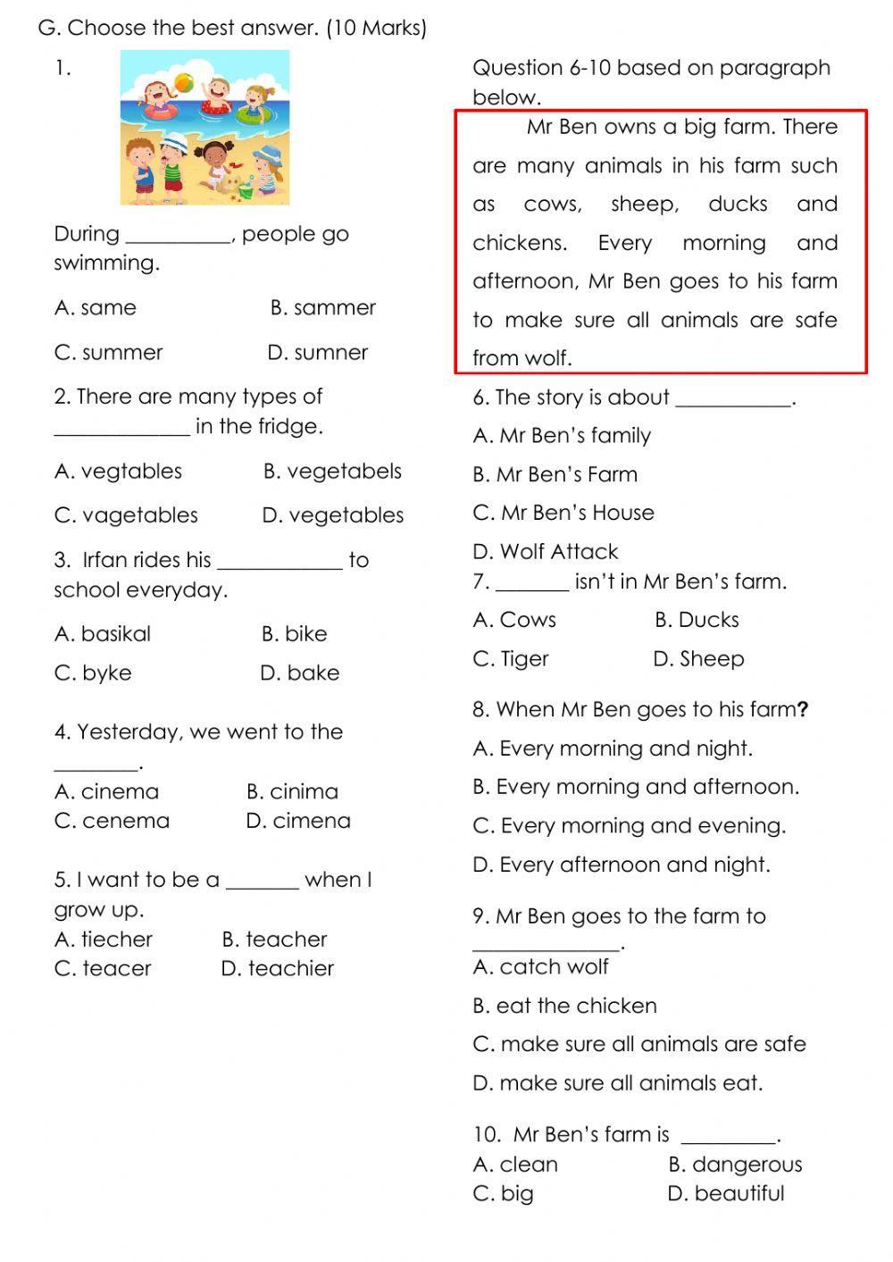 ENGLISH LPAT YEAR 3 Page 5
