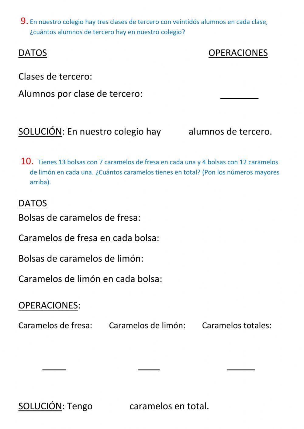 La multiplicación 2