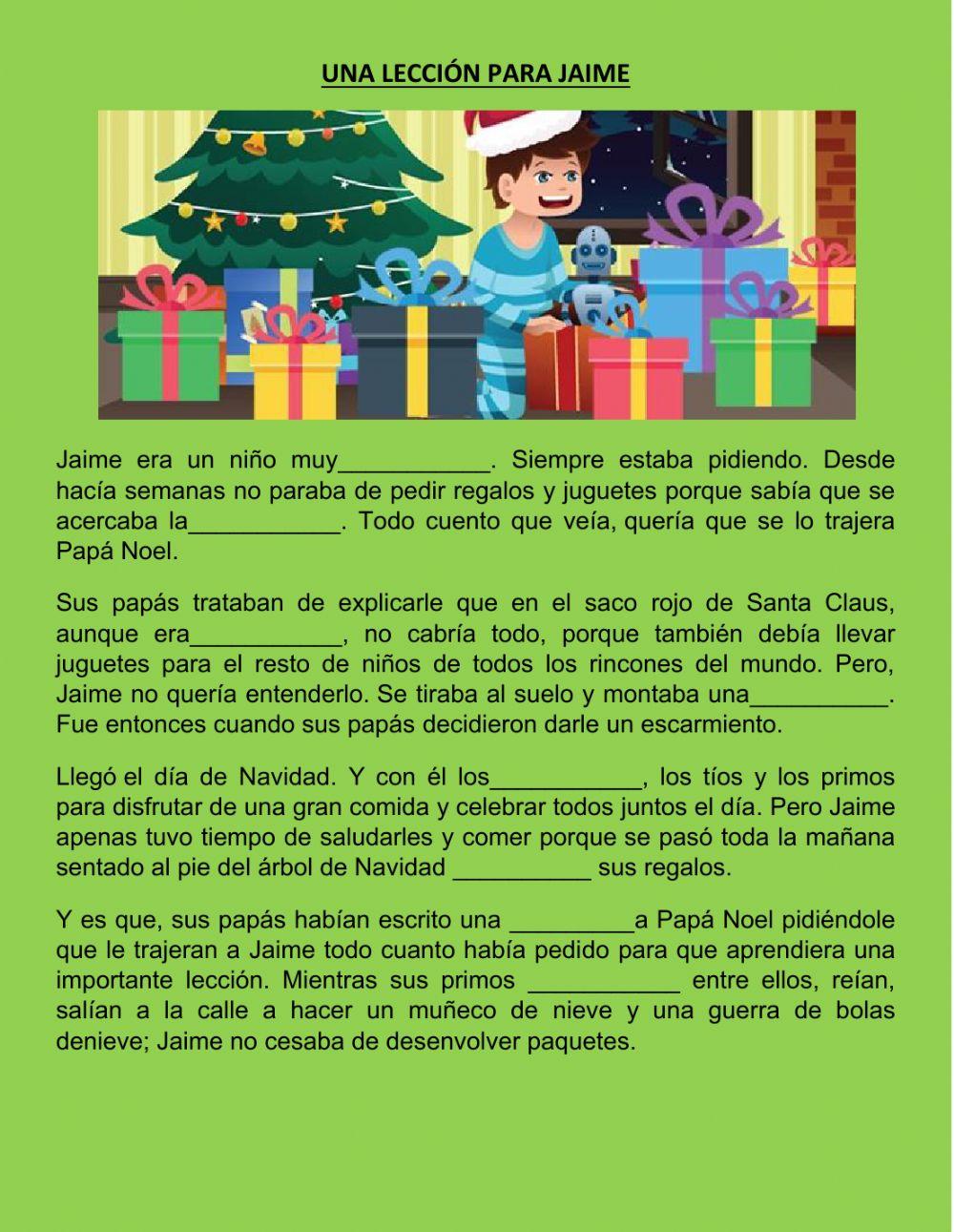 Una lección para Jaime