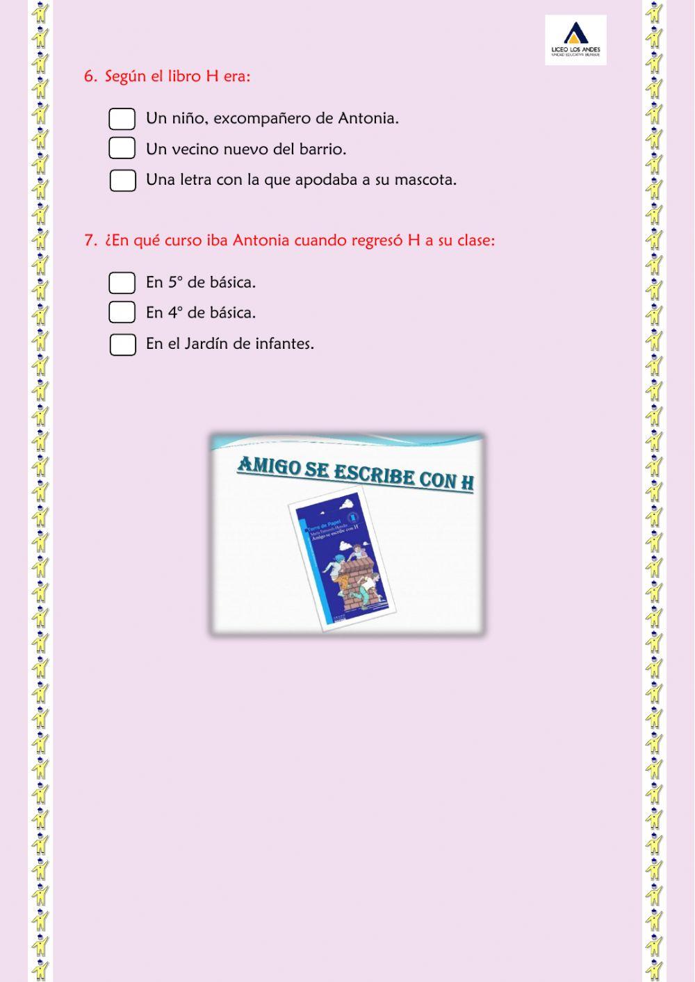 Control de Lectura Amigo se escribe con H