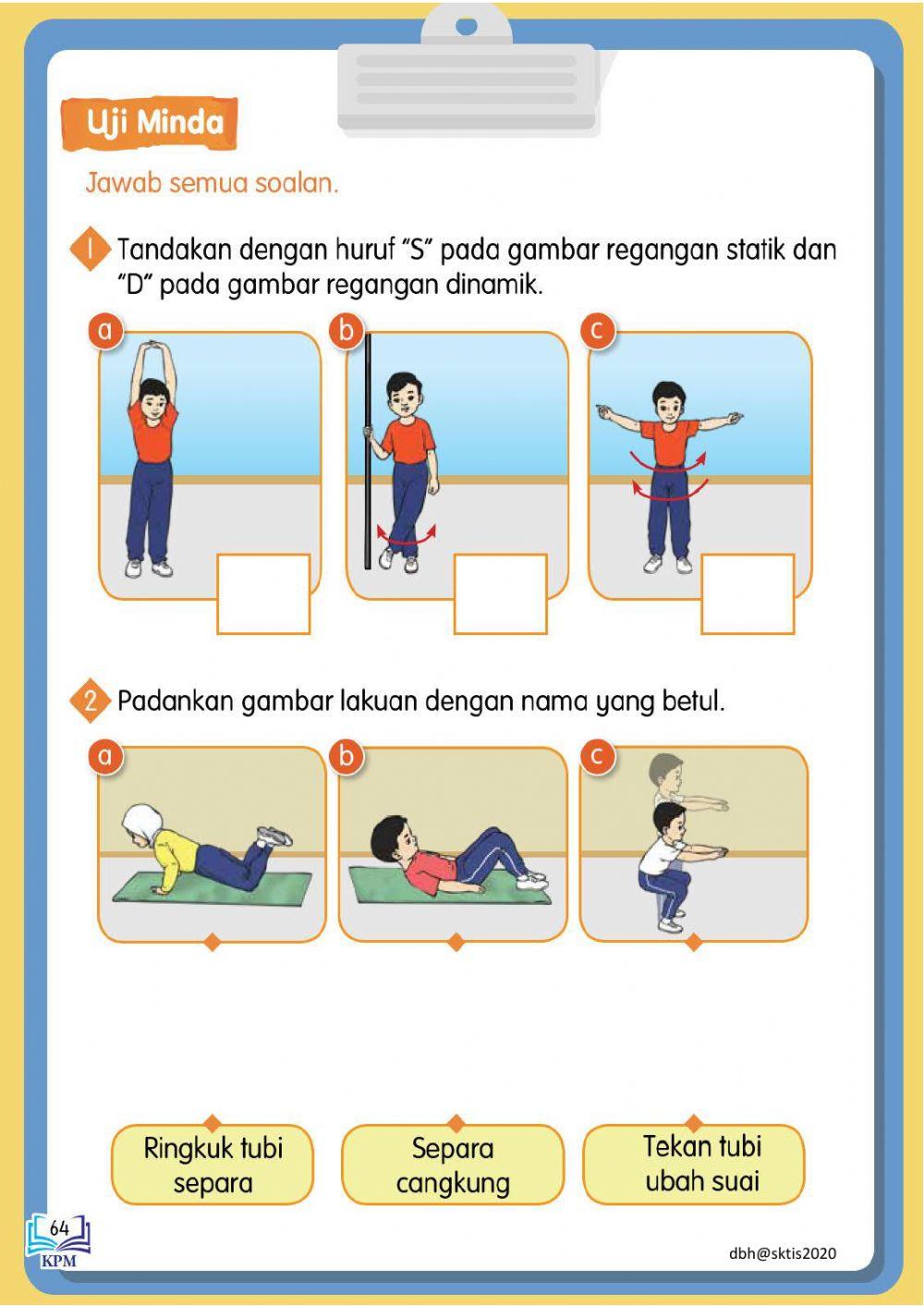 Pj tahun 3 jom senam untuk sihat otot