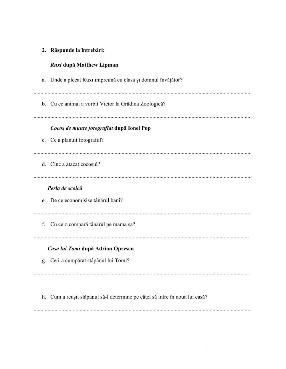 Evaluare-Din lumea reala in lumea textului