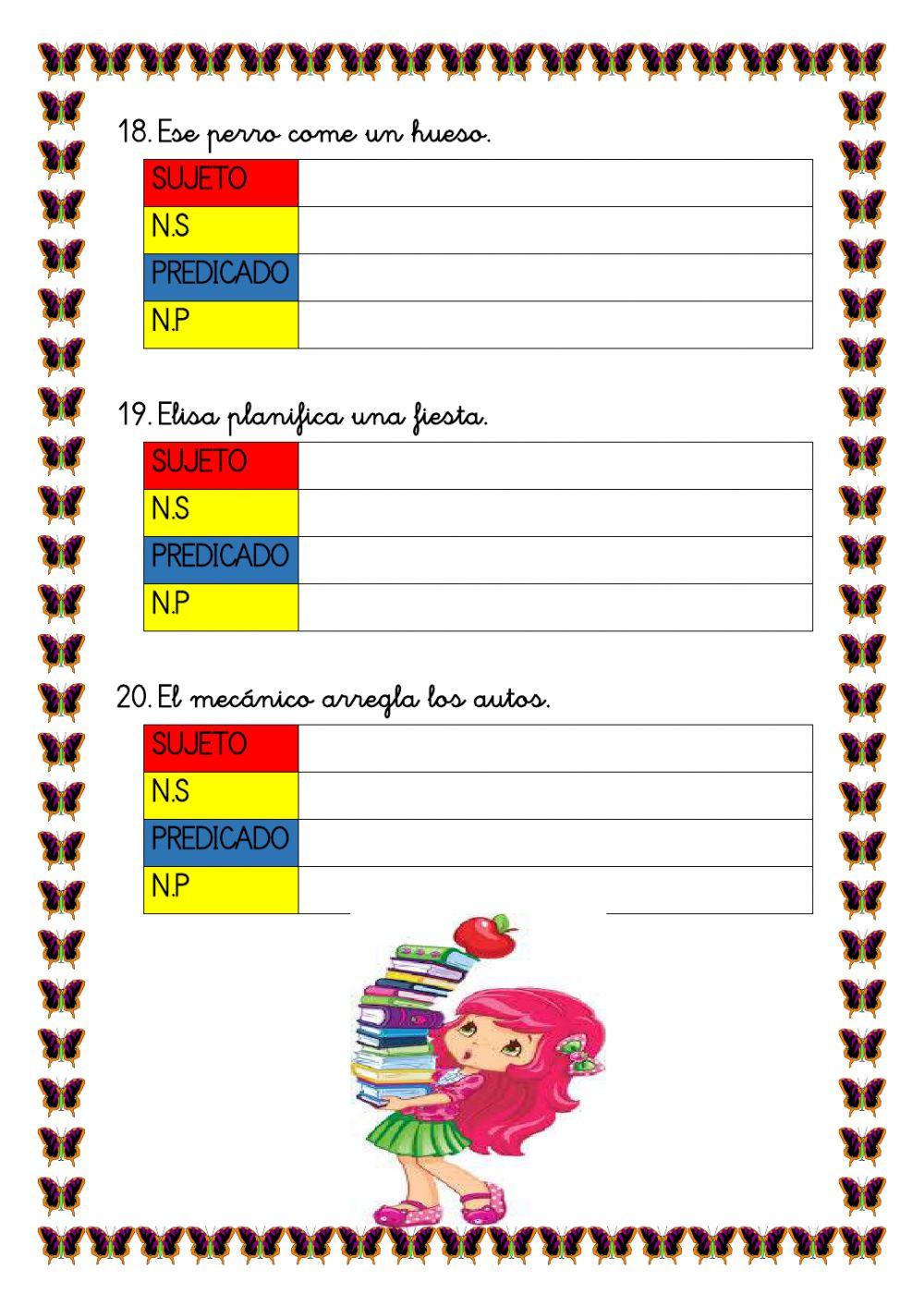 El sujeto y el predicado