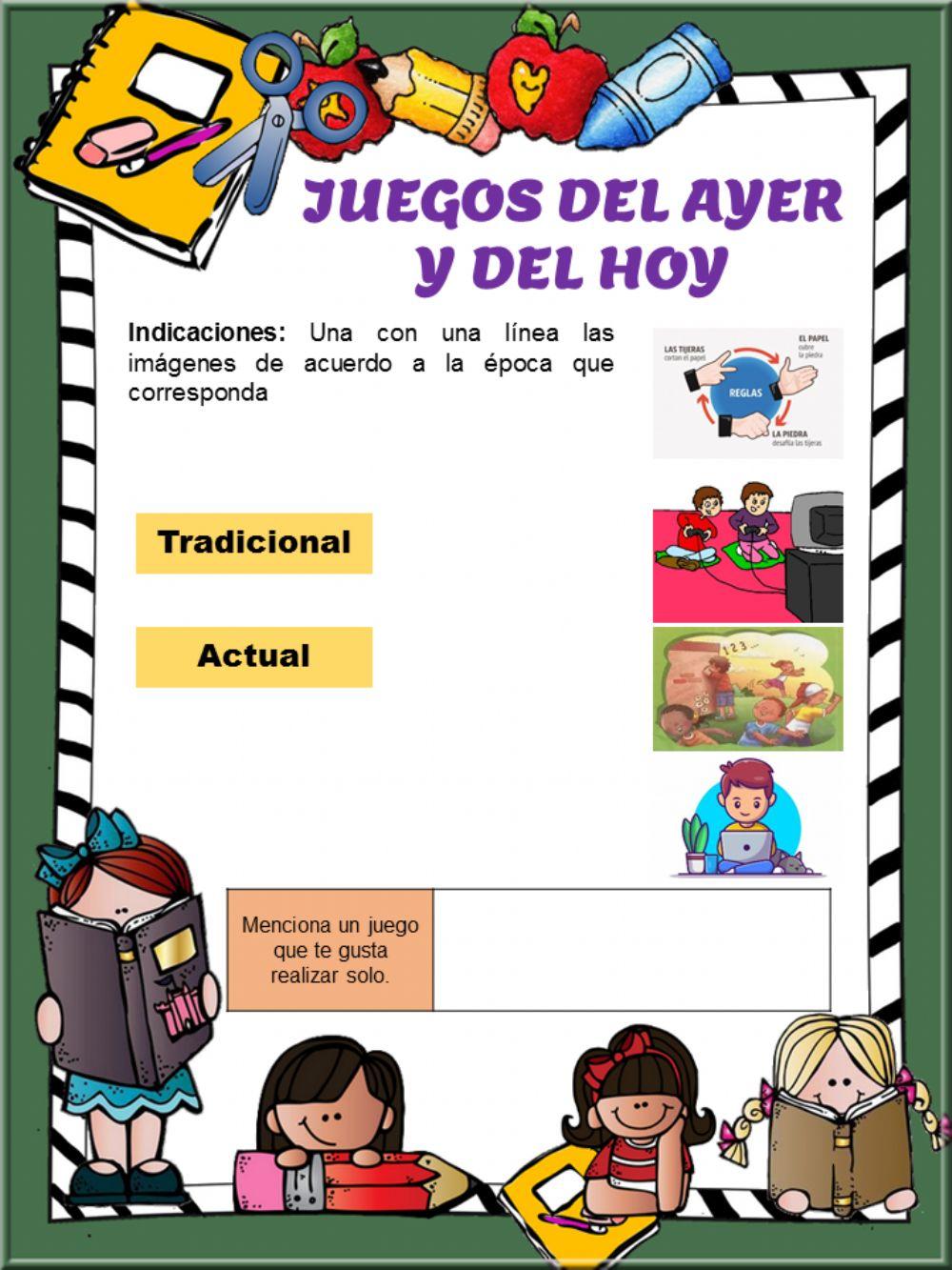 Juegos tradicionales o actuales