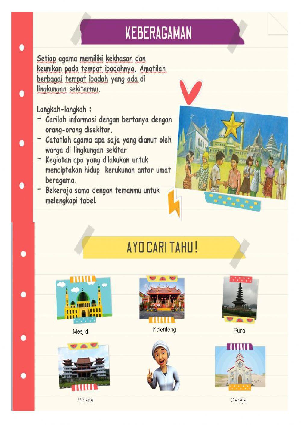 Tema 6 - Kelas 4 - LKPD