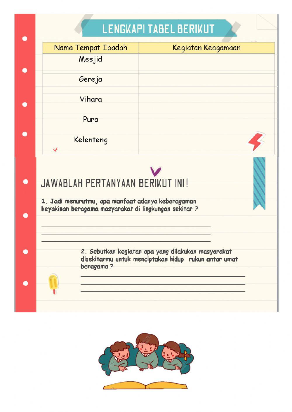 Tema 6 - Kelas 4 - LKPD