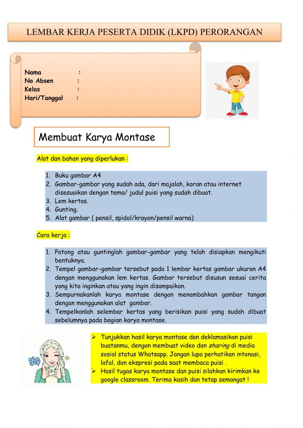 Tema 6 - Kelas 4 - LKPD