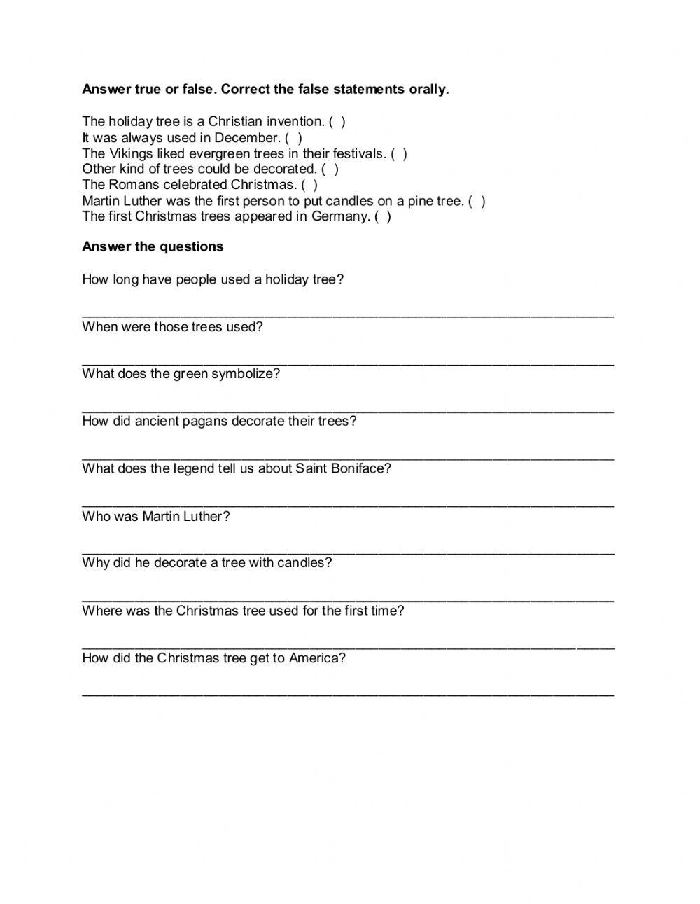 Christmas tree reading E3