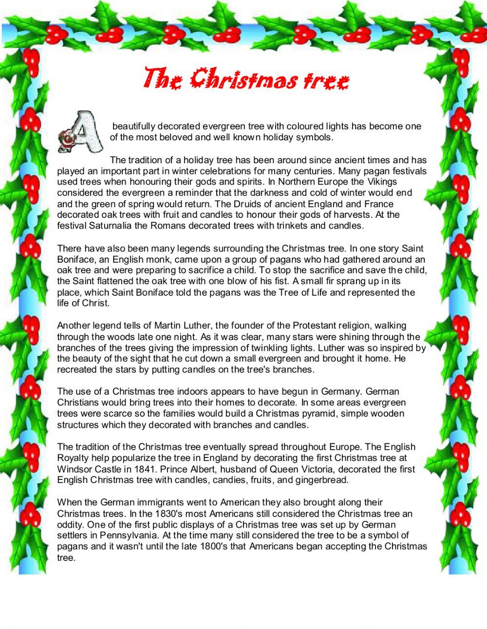Christmas tree reading E3