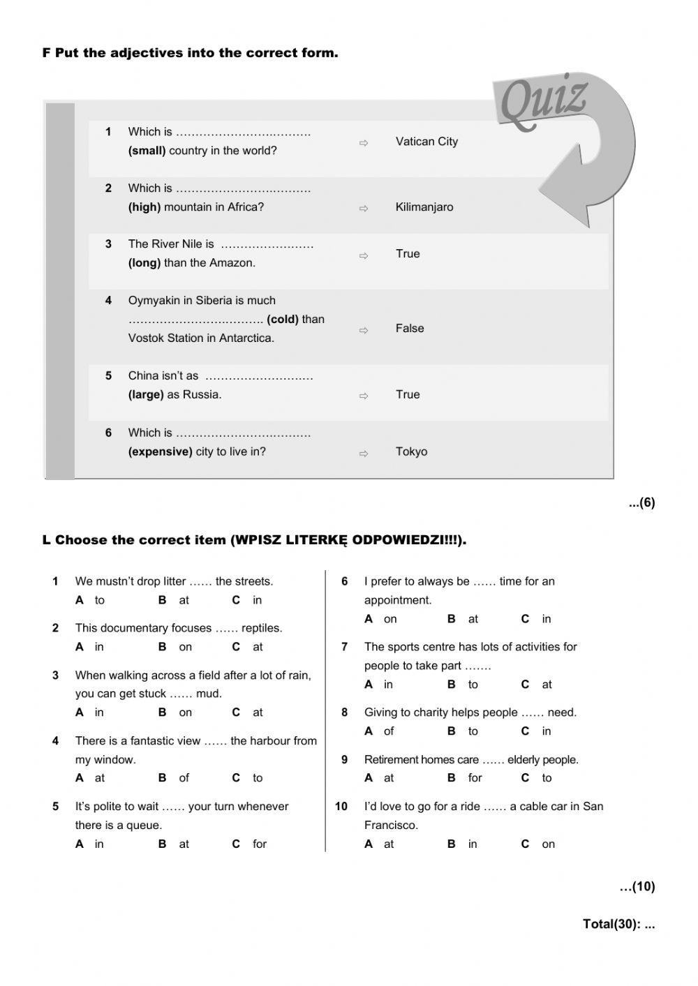 PT2 Grammar Test 1.2