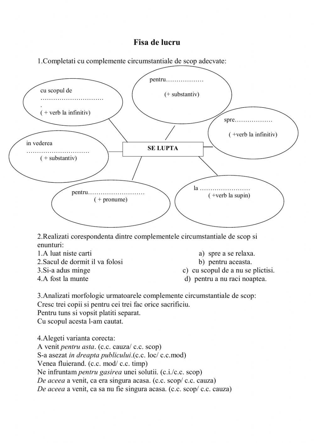 Circumstantialul de scop