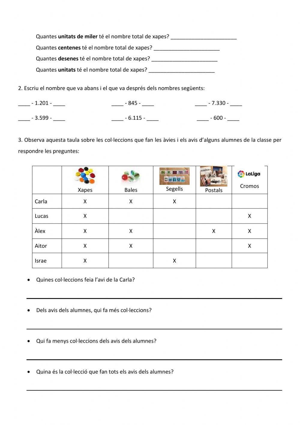 Els nombres de 4 xifres-avaluació